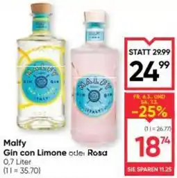 Maximarkt Malfy Gin Con Limone Angebot