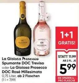 Maximarkt La Gioiosa Prosecco Spumante DOC Treviso oder La Gioiosa Prosecco DOC Rosé Millesimato Angebot