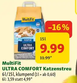 Fressnapf Multifit ultra comfort katzenstreu Angebot