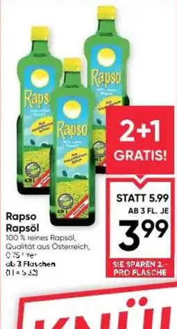 Maximarkt Rapso Rapsöl Angebot