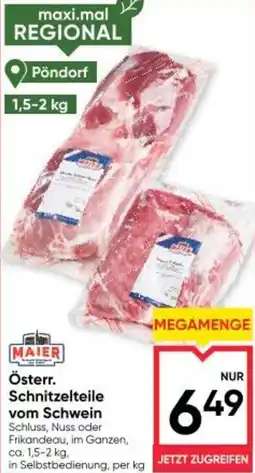 Maximarkt Österr. Schnitzelteile vom Schwein Angebot