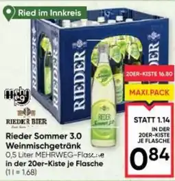 Maximarkt Rieder Sommer 3.0 Weinmischgetränk Angebot