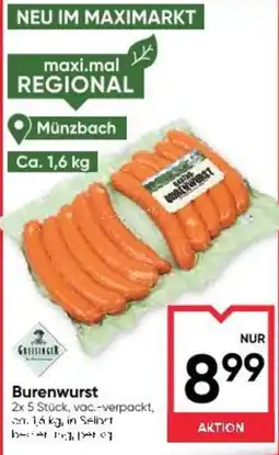 Maximarkt Burenwurst Angebot