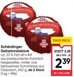 Maximarkt Schärdinger Geheimratskäse Angebot