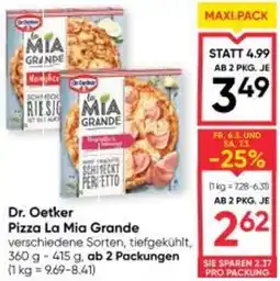 Maximarkt Dr. Oetker Pizza La Mia Grande Angebot