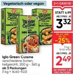 Maximarkt Iglo Green Cuisine Angebot