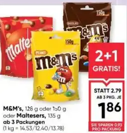Maximarkt M&M's oder Maltesers Angebot