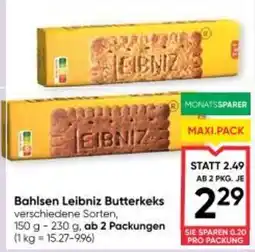 Maximarkt Bahlsen Leibniz Butterkeks Angebot