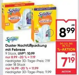 Maximarkt Duster Nachfüllpackung mit Febreze Angebot