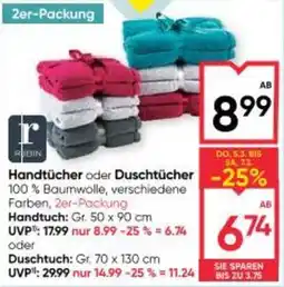 Maximarkt Handtücher oder Duschtücher Angebot