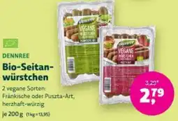 Denn's Biomarkt Dennree Bio-Seitanwürstchen Angebot