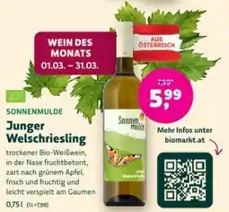 Denn's Biomarkt Sonnenmulde Junger Welschriesling Angebot
