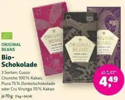 Denn's Biomarkt Original beans bio- schokolade Angebot
