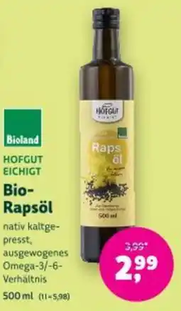 Denn's Biomarkt Bio- Rapsöl Angebot