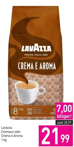 Sutterlüty Lavazza Cremoso oder Crema e Aroma Angebot