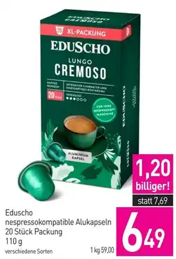 Sutterlüty Eduscho nespressokompatible Alukapseln Angebot