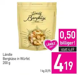 Sutterlüty Ländle Bergkäse in Würfel Angebot
