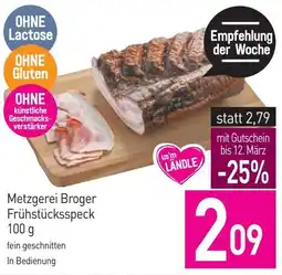 Sutterlüty Metzgerei Broger Frühstücksspeck Angebot