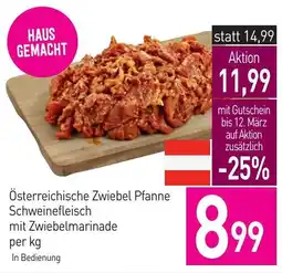 Sutterlüty Österreichische Zwiebel Pfanne Schweinefleisch mit Zwiebelmarinade Angebot