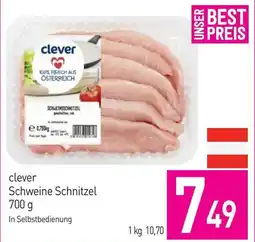 Sutterlüty clever Schweine Schnitzel Angebot