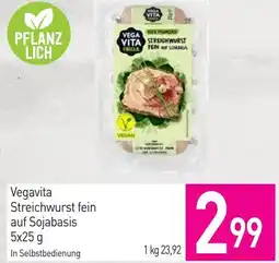 Sutterlüty Vegavita Streichwurst fein auf Sojabasis Angebot