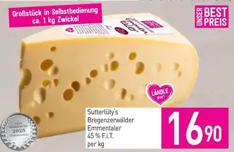 Sutterlüty Sutterlüty's Bregenzerwälder Emmentaler Angebot