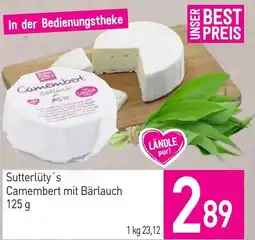 Sutterlüty Sutterlüty's Camembert mit Bärlauch Angebot