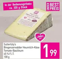 Sutterlüty Sutterlüty's Bregenzerwälder Heumilch-Käse Tomate Basilikum Angebot