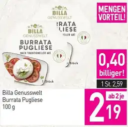 Sutterlüty Billa Genusswelt Burrata Pugliese Angebot