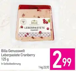 Sutterlüty Billa Genusswelt Leberpastete Cranberry Angebot