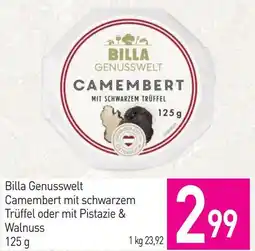 Sutterlüty Billa Genusswelt Camembert mit schwarzem Trüffel oder mit Pistazie & Walnuss Angebot