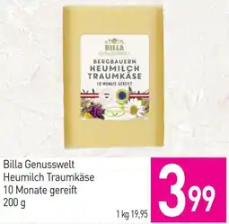Sutterlüty Billa Genusswelt Heumilch Traumkäse 10 Monate gereift Angebot