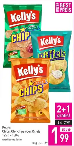 Sutterlüty Kelly's Chips, Ofenchips oder Riffels Angebot