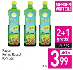 Sutterlüty Rapso Reines Rapsöl Angebot