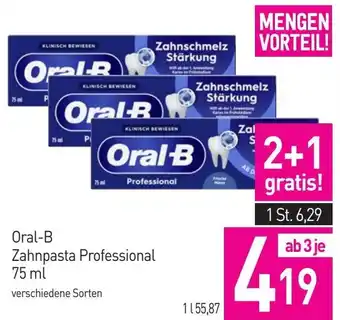 Sutterlüty Oral-B Zahnpasta Professional Angebot