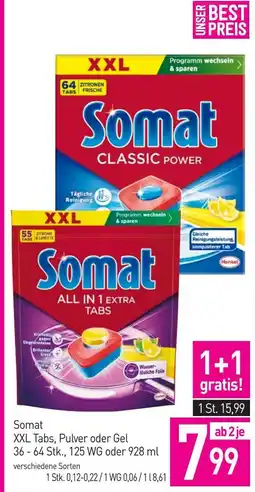 Sutterlüty Somat XXL Tabs, Pulver oder Gel Angebot