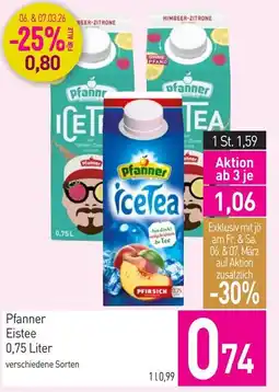 Sutterlüty Pfanner Eistee Angebot