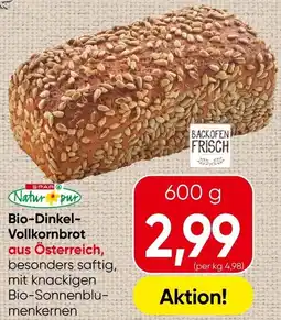 Spar Bio-Dinkel Vollkornbrot Angebot