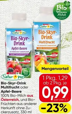 Spar Bio-Skyr-Drink Multifrucht oder Apfel-Beere Angebot