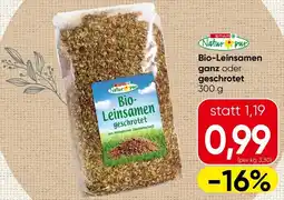 Spar Bio-Leinsamen ganz oder geschrotet Angebot