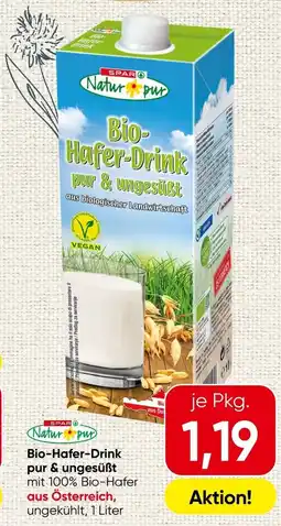 Spar Bio-Hafer-Drink pur & ungesüßt Angebot