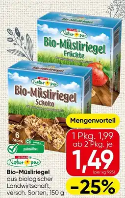 Spar Bio-Müsliriegel Angebot