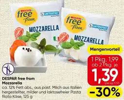 Spar DESPAR free from Mozzarella Angebot