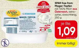 Spar SPAR free from Mager Topfen Angebot