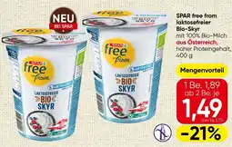 Spar SPAR free from laktosefreier Bio-Skyr Angebot