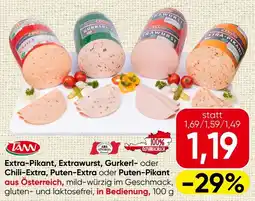 Spar TANN Extra-Pikant, Extrawurst, Gurkerl Angebot