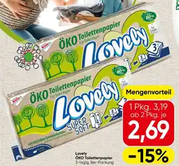 Spar Lovely ÖKO Toilettenpapier Angebot