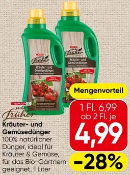 Spar Kräuter und Gemüsedünger Angebot
