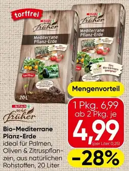 Spar Bio-Mediterrane Planz Erde Angebot