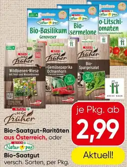Spar Bio-Saatgut Raritäten Angebot